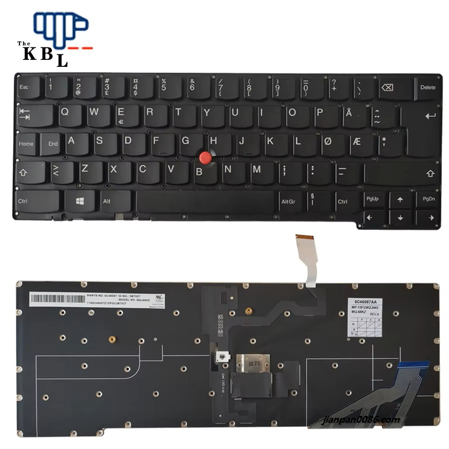 Picture of Original New Norway Language For Thinkpad X1 Carbon Gen 2 2nd 2014 Black Backlight WIthPointStick LaptopKeyboard MP-13F56CHJ442