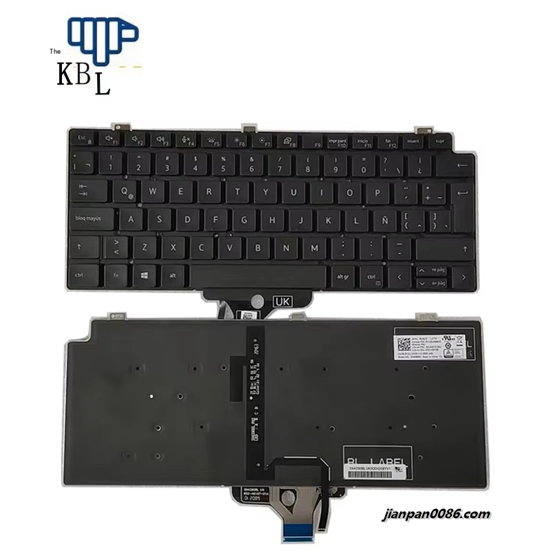 Picture of Original New LA Latin Language For Dell Latitude 7310 7320 Backlight Laptop Keyboard SG-A2510-29A 132UW3B22 200P14148