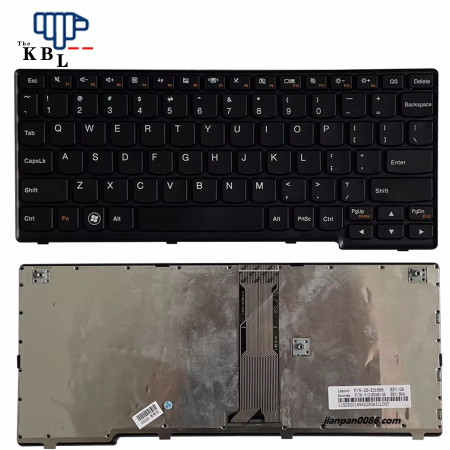 Picture of Original New US Language For Lenovo S206 S100 S110 Black Laptop Keyboard 25201696 2PE414