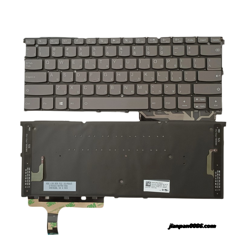 Picture of Original New Hebrew Language For Lenvov S940-14 Grey Backlight Laptop Keyboard HB SG-95430-XTA SN20T10996 22PTDH5529