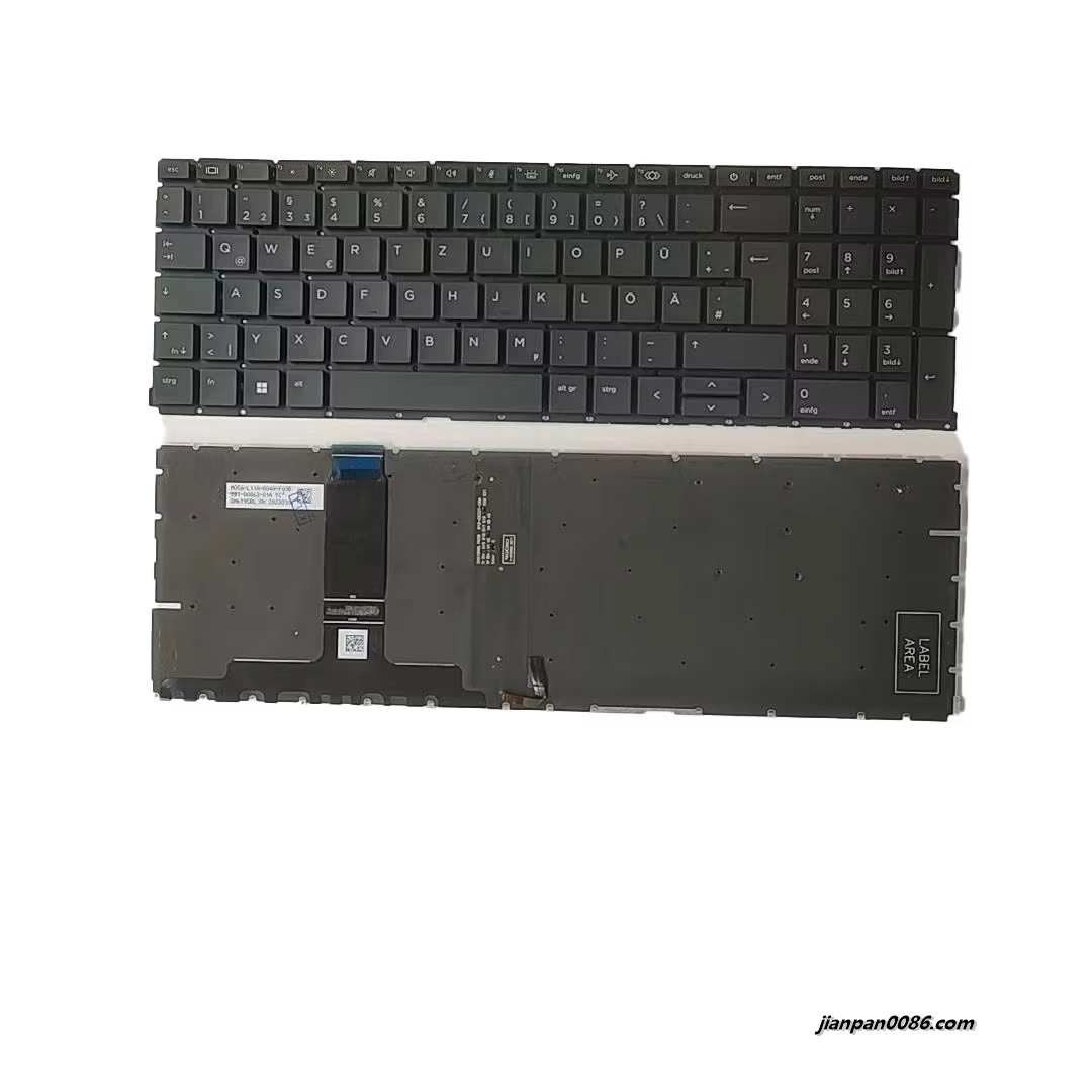 Picture of Original New Germany Language For HP 450 G8 Black Backlight Laptop Keyboard SG-A4360-2DA SN6195BLZ 13PA025 19100