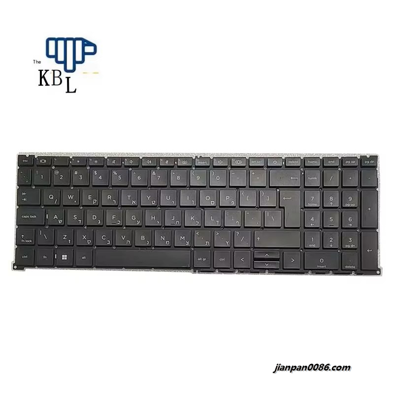 Picture of Original New Hebrew Language For HP ELITEBOOK 865 G9 Black Backlight Laptop Keyboard SG-1920-2TA SN1A93B2 A782