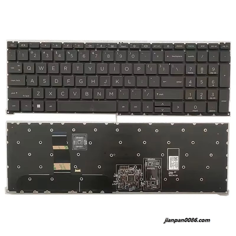 Picture of Original New US UK Language For HP ELITEBOOK 865 G9 Black Backlight Laptop Keyboard SG-B1920-XUA SN1A93B2 12PTDH282