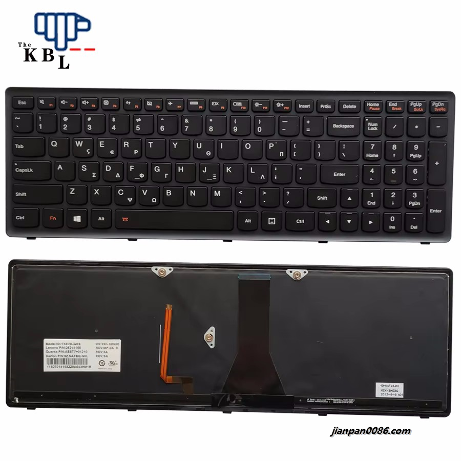 Picture of Original New Greece Language For Lenovo FLEX 15 Black Backlight Laptop PN25214158 29PE53