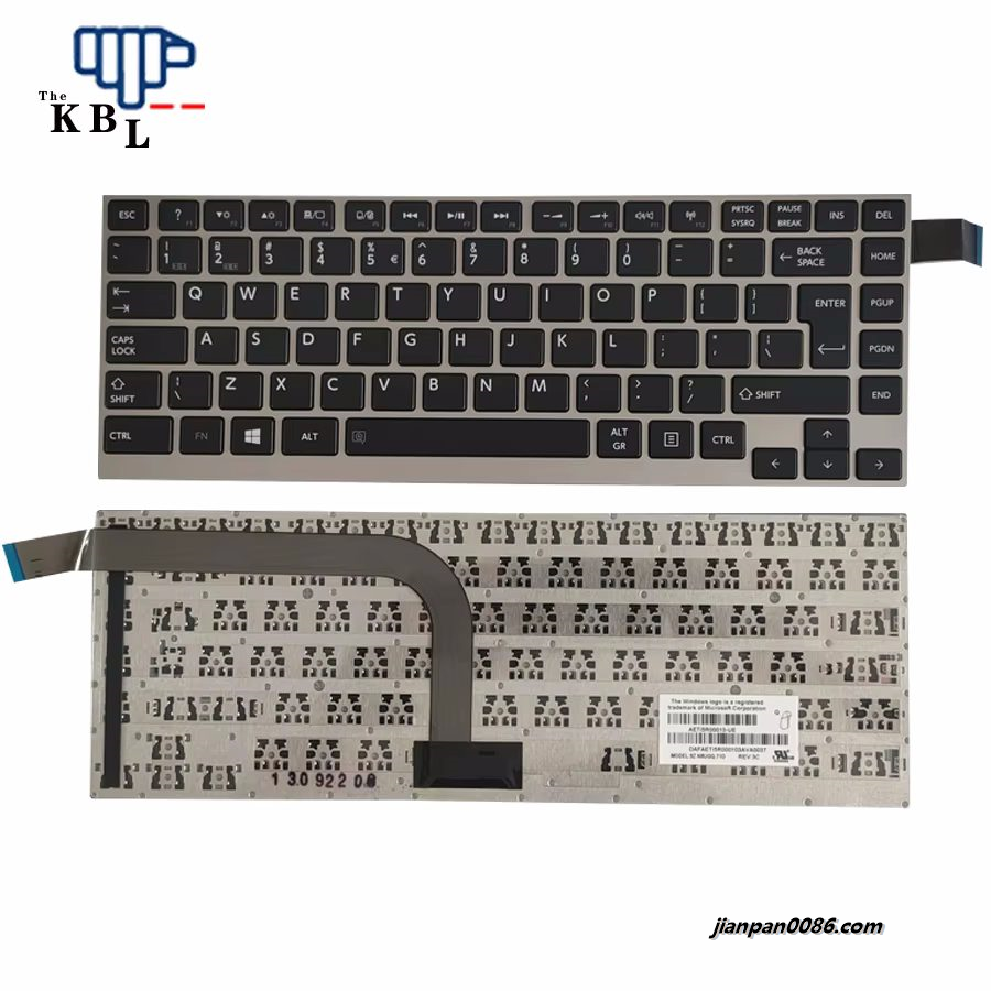 Picture of Oraginal New US Language For Toshiba  W30 W30T W35 Silver Laptop Keyboard AETI5R00010-UE