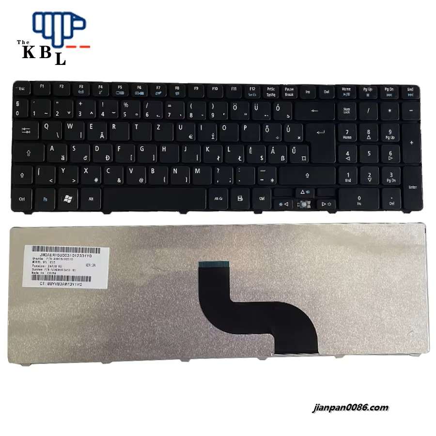 Picture of Original New For Acer Aspire 5810 5820 Hungary Language Black Laptop Keyboard V1608012AS1 8234E437