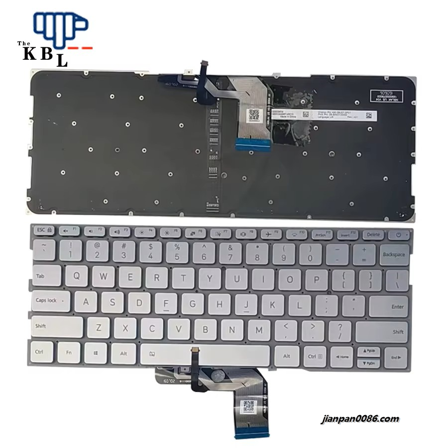 Picture of Original New US Language For Xiaomi AIR TM1704 Backlight Silver Laptop Keyboard  2B-BAK01XM00 33PTDH3569