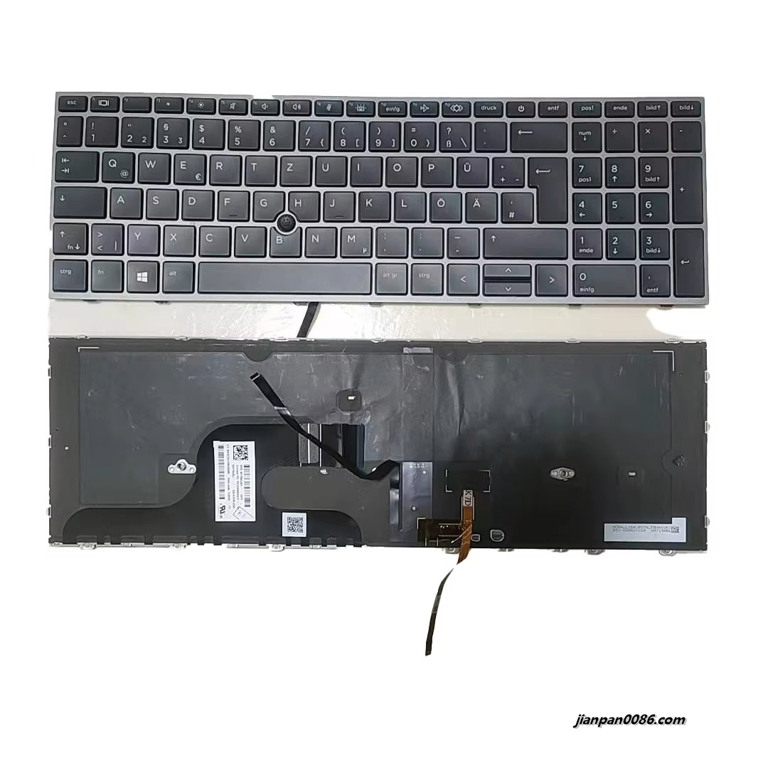 Picture of Original New for Germany language HP ZBOOK fury 15 G7 Black Backlit SG-A3100-2DA PK132WW2A11 15PA519 19037
