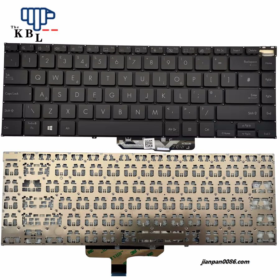 Picture of Original New UK Language For Asus Zenbook UX5400 UX5401 Black Silver Backlight Laptop Keyboard  3PTDH3544