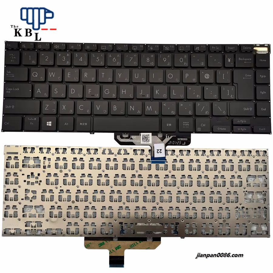 Picture of Original New Japanese Language For Asus Zenbook UX5400 UX5401 Black NoBacklight Laptop Keyboard 2PTDH3544 002L20N36LH01 TDH3544