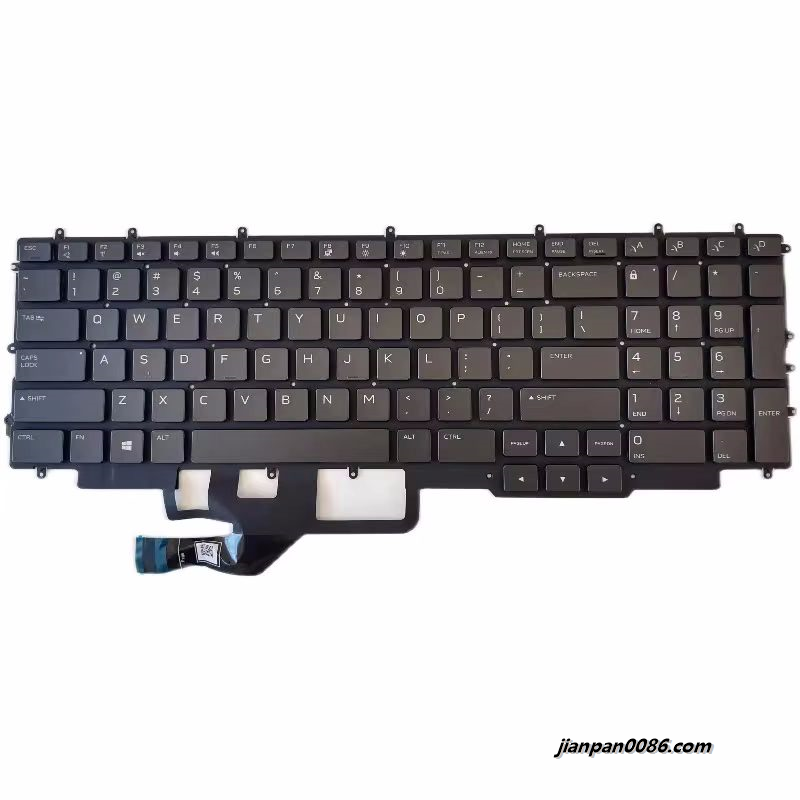 Picture of Original New US Language For Dell Alienware m17 R3 m17 R4 NSK-QUABC 29CVF PK132VQ2A00 V192925BS1 Laptop Keyboard