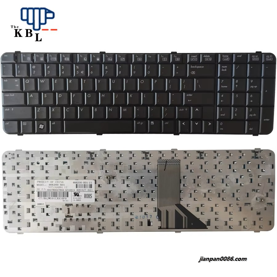 Picture of Original New US Language For HP 6830 6820 6820S 6830S Black Laptop Keyboard  V071326BS110PE62