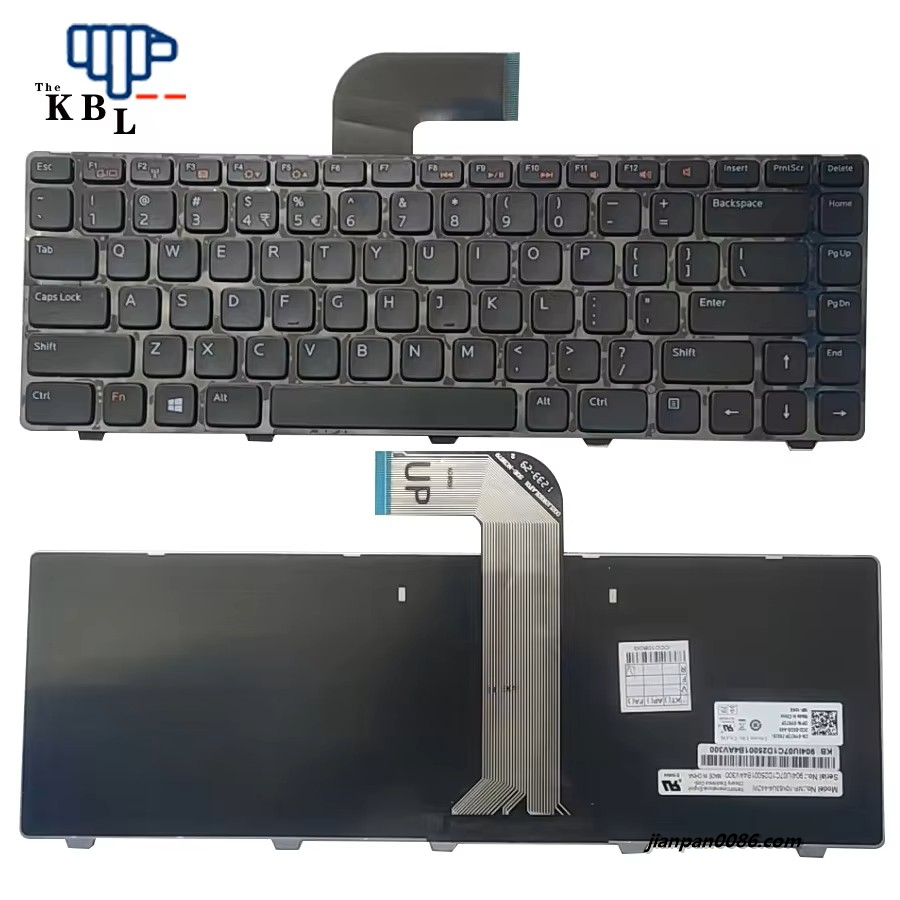 Picture of Original New US Intenatiomal Language For DELL Inspiron 14R N4110 M4110 N5050 Black Laptop Keyboard MP-10K63U4-442W