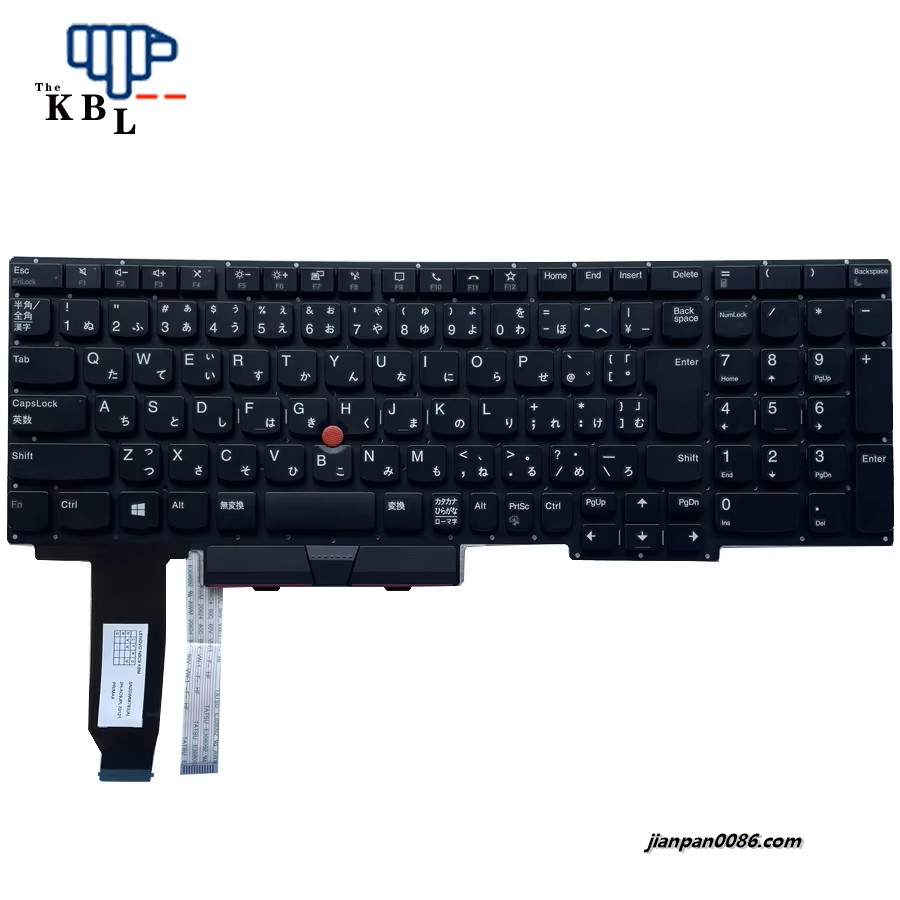 Picture of Oraginal New For Lenovo Thinkpad Japnaese Language E15 Black Laptop Keyboard(No Frame) SN20W68783-A1 E9286