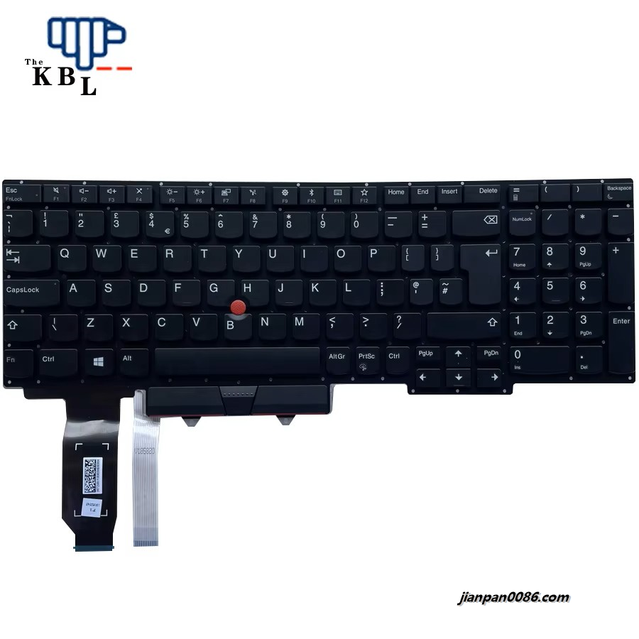 Picture of Original New For Lenovo Thinkpad UK Language E15 Black Laptop Keyboard(No Frame) SN20U64045-D1  E9283