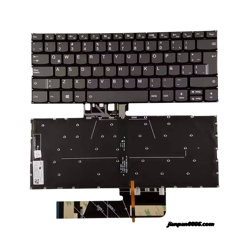 Picture of Original New Latin Language For Lenovo Yoga 530-14 530-14IKB Grey Backlit Laptop Keyboard SG-92710-74A  PK132792A15 SN5374BL TDH4665  