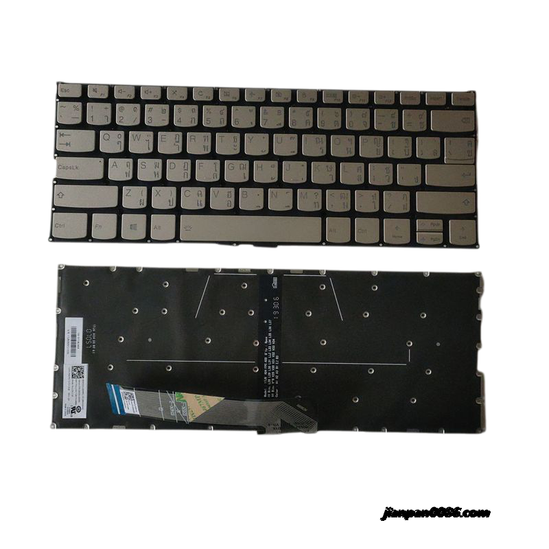 Picture of Original New Thailand Language For Lenovo Yoga 530-14 530-14IKB Gold Backlit Laptop Keyboard PK131FH1E08 PNLCM17J63T0J6864  TDH5307