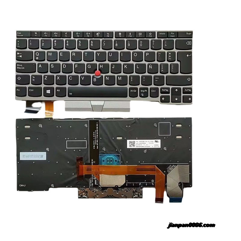 Picture of Original New Latin Language For Lenovo ThinkPad X280 X285 X390 X395 Backlit Laptop Keyboard 01YP923 SN8383BL TDH9639