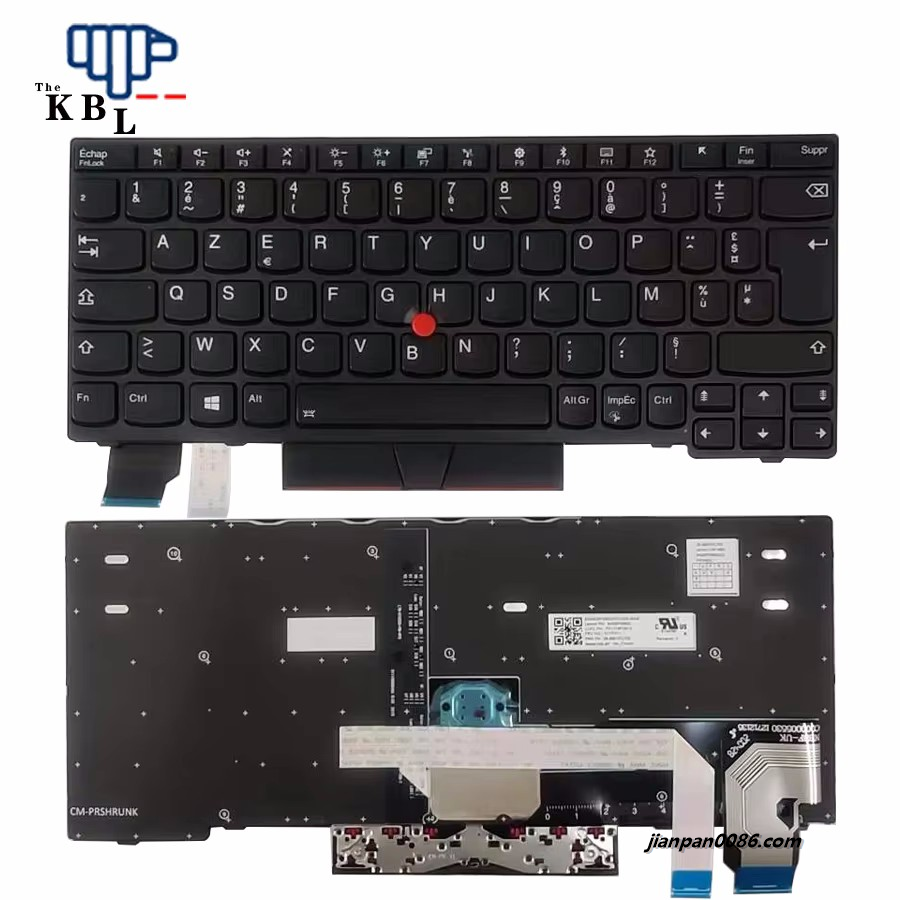 Picture of Original New French Language For IBM Thinkpad X280 X285 X390 X395 Black Backlight Laptop Keyboard PK1316P3B19 2B-BBF07L702 01YP211
