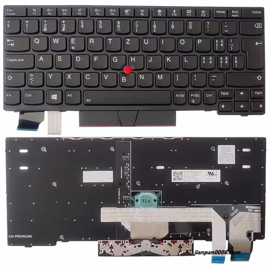 Picture of Original New Swiss Language For IBM Thinkpad X280 X285 X390 X395 Black Backlight Laptop Keyboard PK1316P3B14 2B-BBF33L702