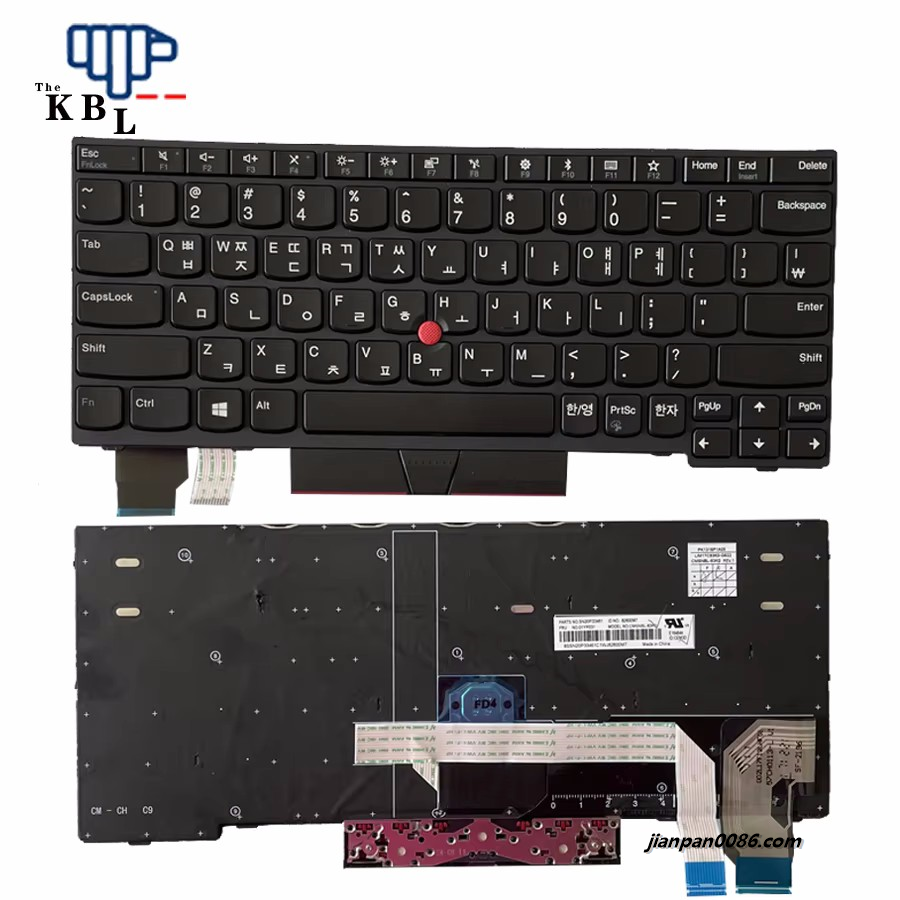 Picture of Oraginal New Korean Language For Lenovo ThinkPad X280 X285 X390 X395 NoBacklit Laptop Keyboard SG-91580-XRA SN20V43100 44p TDH8070