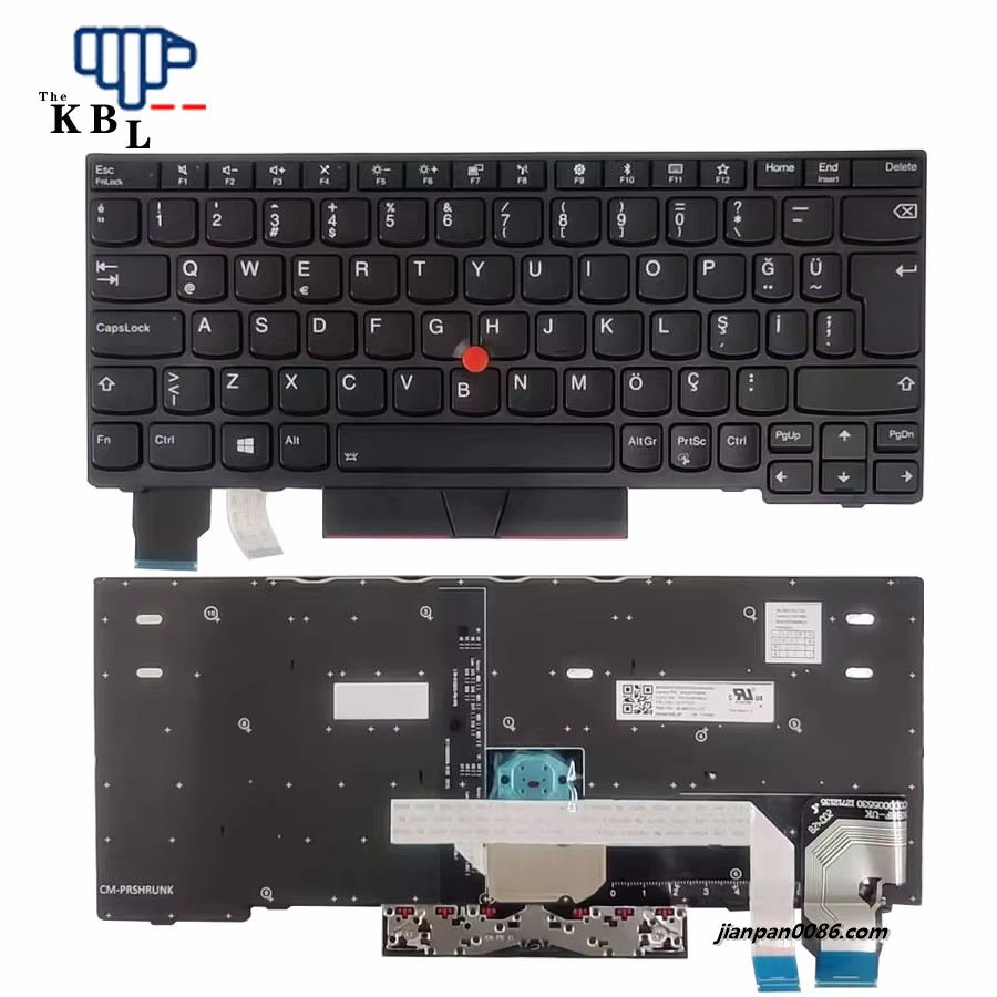 Picture of Original 11976 New Turkey Language For IBM Thinkpad X280 X285 X390 X395 Black Backlight Laptop Keyboard PK1316P3B24 2B-BBF22L702