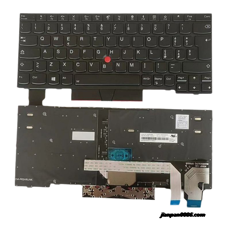 Picture of Original New Italy Language For IBM Thinkpad X280 X285 X390 X395 Black Backlight Laptop Keyboard 2H-BBF1TW60121 SN20P33928 FRU NO.01YP217 TDH4797