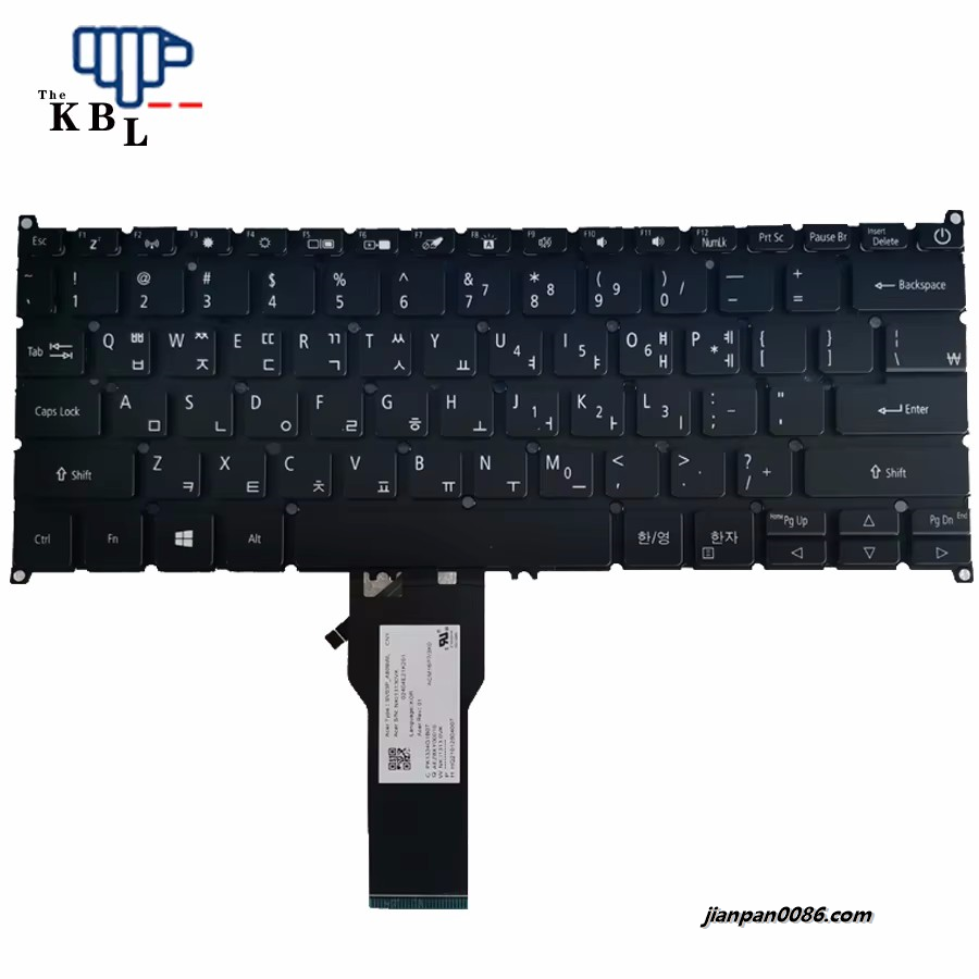 Picture of Original New Korean Language For Acer SF314 Backlit laptop Keyboard FRU SV03P_A80BWL NKI13130VK