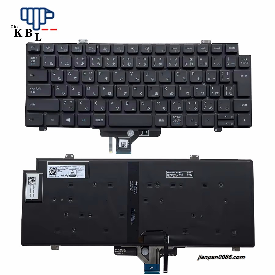 Picture of Original New Japanese Language For Dell Latitude 7420 7410 Black Backlit Laptop Keyboard  0FGCW8 LK1330S1B45 8PE607