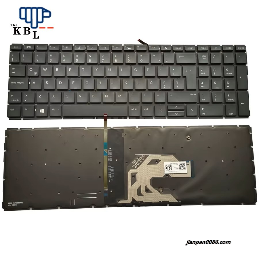 Picture of Original New Latin Language For HP ProBook 450 G6 455 G6 455R G6 Backlight Laptop Keyboard 2B-BBU30Q100 X8K TDH WZ