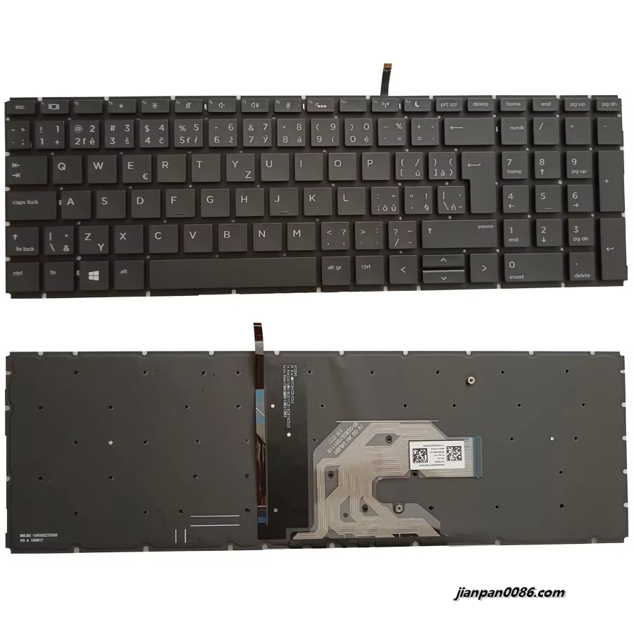 Picture of Original New Czech Language For HP ProBook 450 G6 455 G6 455R G6 Backlight Laptop Keyboard 2B-BBU68Q100 2000PTDH