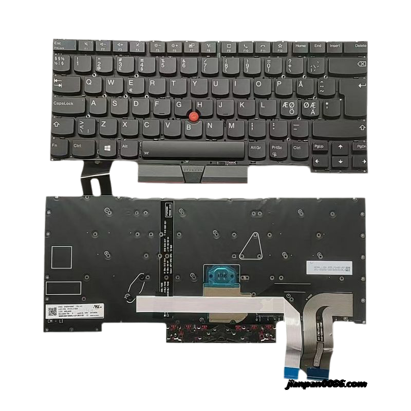 Picture of Original New NE Layout For Genuine Lenovo Thinkpad T490S Backlight Laptop Keyboard SG-A2420-79A SN1392BL SN20W19593 PK131L51B33 A766