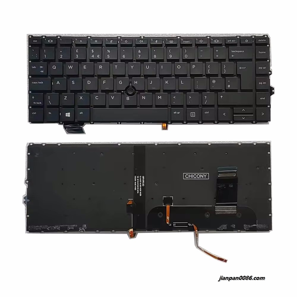 Picture of Original New UK Layout For HP EliteBook 840 G7 G8 With Point Stick Black Laptop Keyboard HPM19F76GBJ930 2P14097TDH206