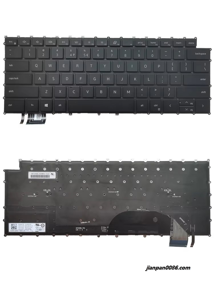 Picture of Original New US Language For Dell XPS 9500 9700 Black Backlit Laptop Keyboard  SG-A1101-XUA SN7290BL PK132SH1A01 35PTDH2309