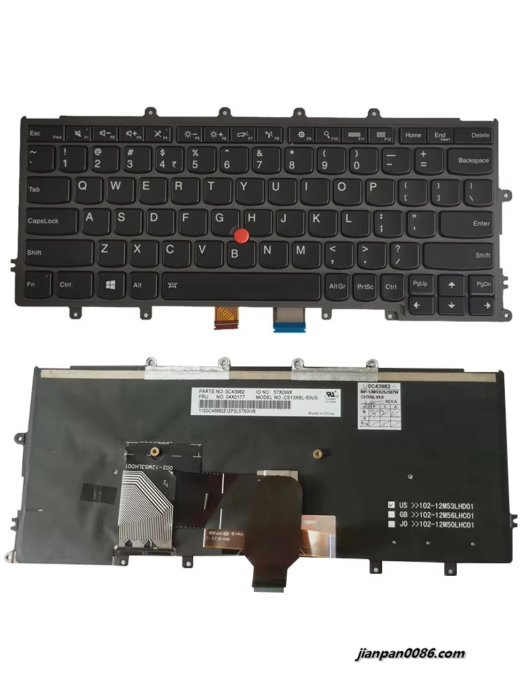 Picture of Original New US Language For Lenovo Thinkpad X240 X250 X260 Backlit Laptop Keyboard 04X0251 1P6315