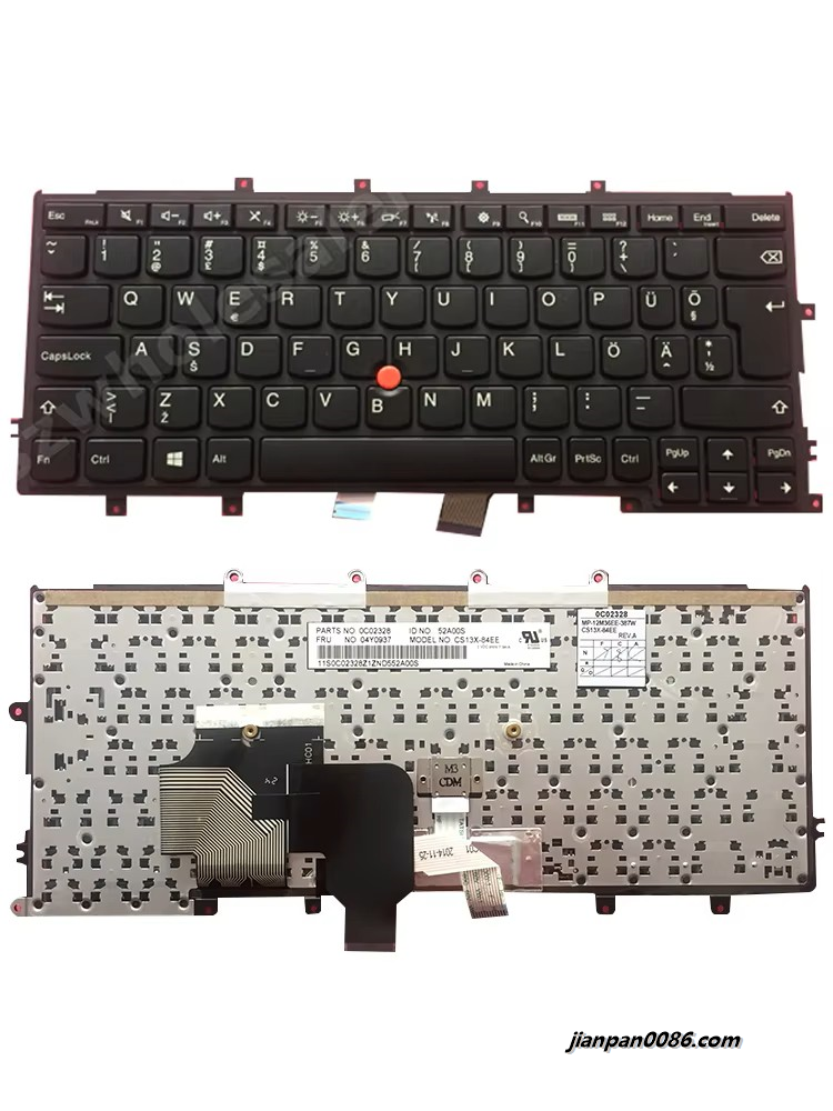 Picture of Original New EE Estonia Language For Lenovo Thinkpad X240 X240I X250 X230S  Laptop Keyboard 0C02328 04Y0937