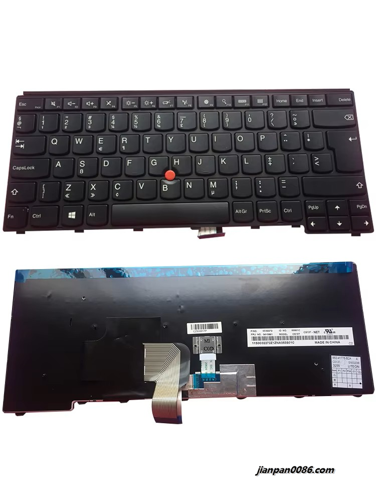 Picture of Original New Nederlanden Language For T440 T431 E431 L440 L450 L460 L470 T450 E440 T460 Nobacklit Laptop Keyboard  04Y0881