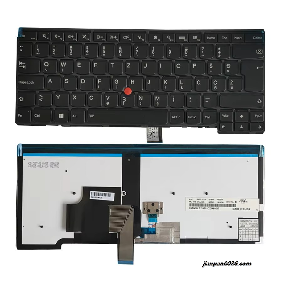 Picture of Original New SA CR SL Language Language For T440 T431 E431 L440 L450 L460 L470 T450 E440 T460 Backlit Laptop Keyboard SG-84200-2YA TDH4652 