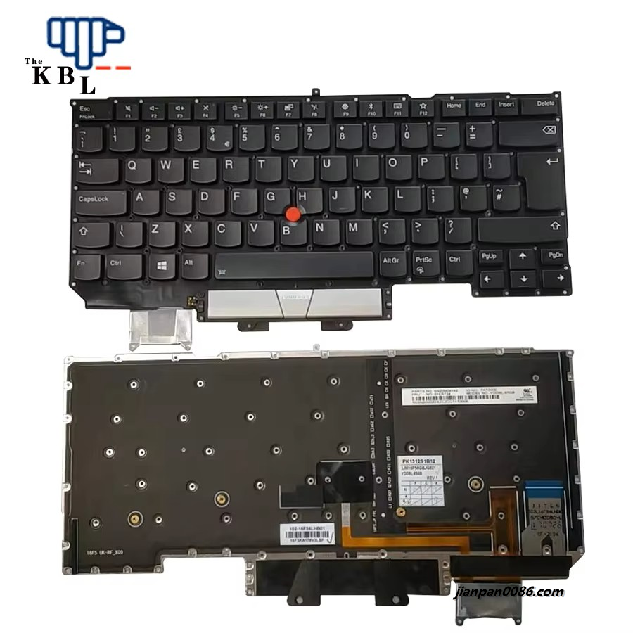 Picture of Original New UK Language For Lenovo Thinkpad X1 Carbon 2017 2018 Black  Backlit Laptop Keyboard PK1312S1B12 3PTDH3601