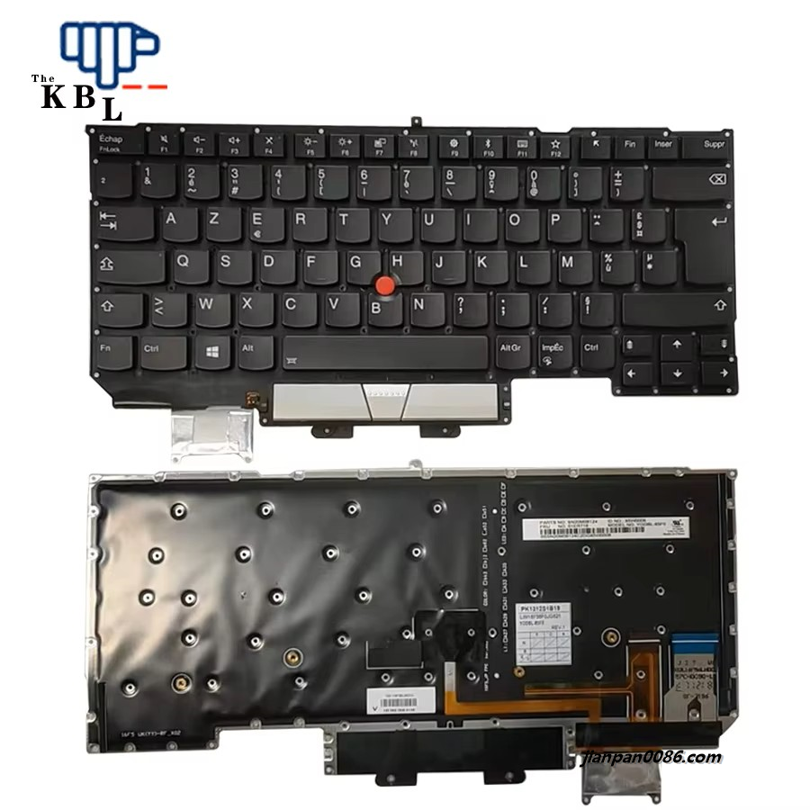 Picture of Original New France Language For Lenovo Thinkpad X1 Carbon 2017 2018 Black  Backlit Laptop Keyboard PK1312S1B19 3PTDH3601