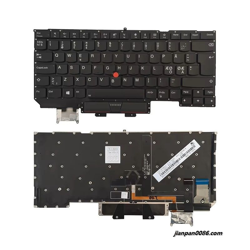 Picture of Original New Nodic YD/NE Language For Lenovo Thinkpad X1 Carbon 5th Gen5 2017 Backlit Laptop Keyboard PK1312S2A21 V160520AK1 TDH1278 6PE184