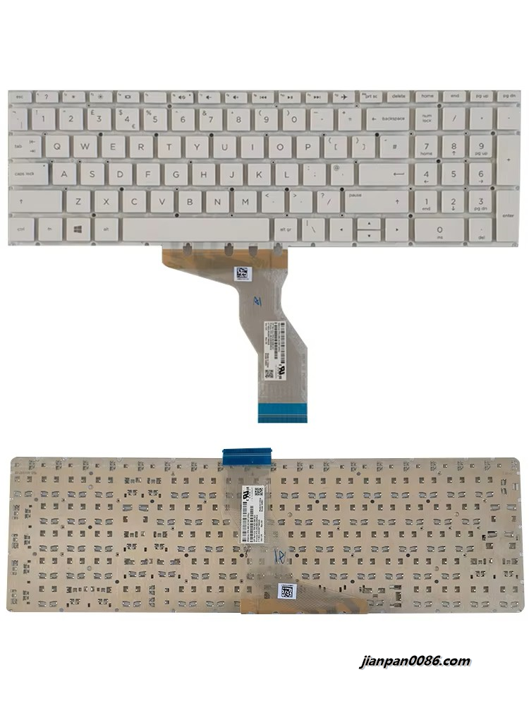 Picture of Original New UK Language For HP Pavilion 15-BS 15-BW 15-CC White Laptop Keyboard 921266-031 PK132043C09 9P4668