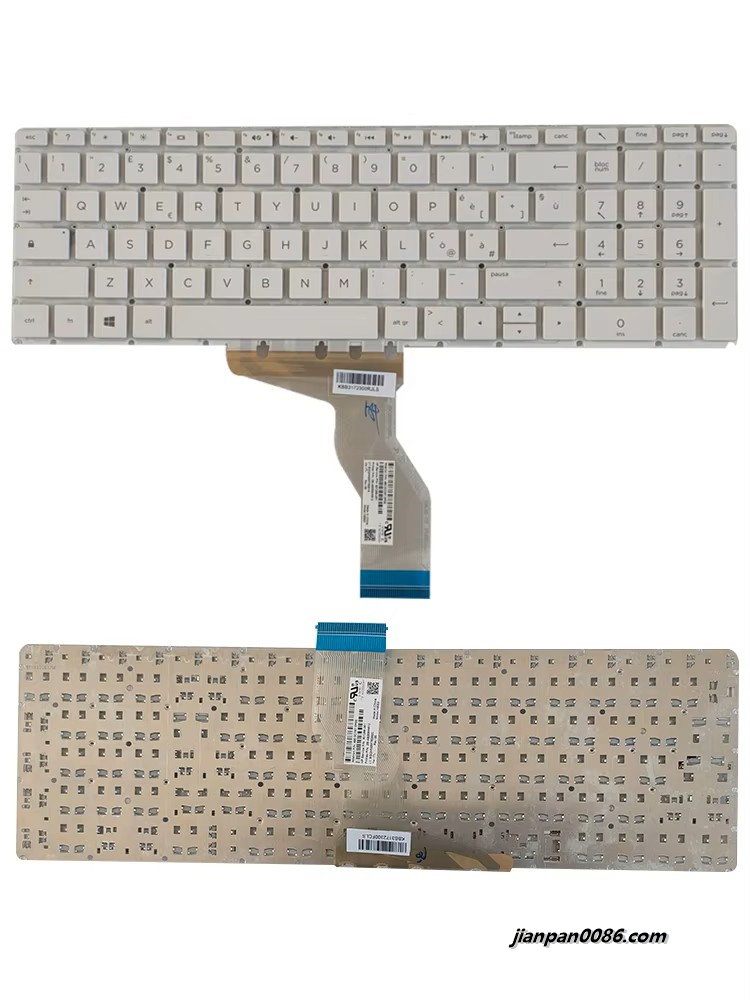 Picture of Original New Italy IT Language For HP Pavilion 15-BS 15-BW 15-CC White Laptop Keyboard 921266-061 9P4672