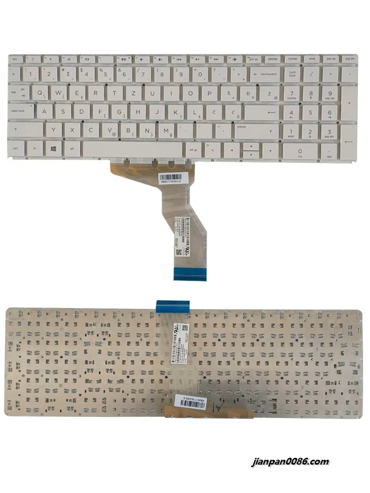 Picture of Original New SA SL YU Serbia Language For HP Pavilion 15-BS 15-BW 15-CC White Laptop Keyboard 921266-BA1 13P4671