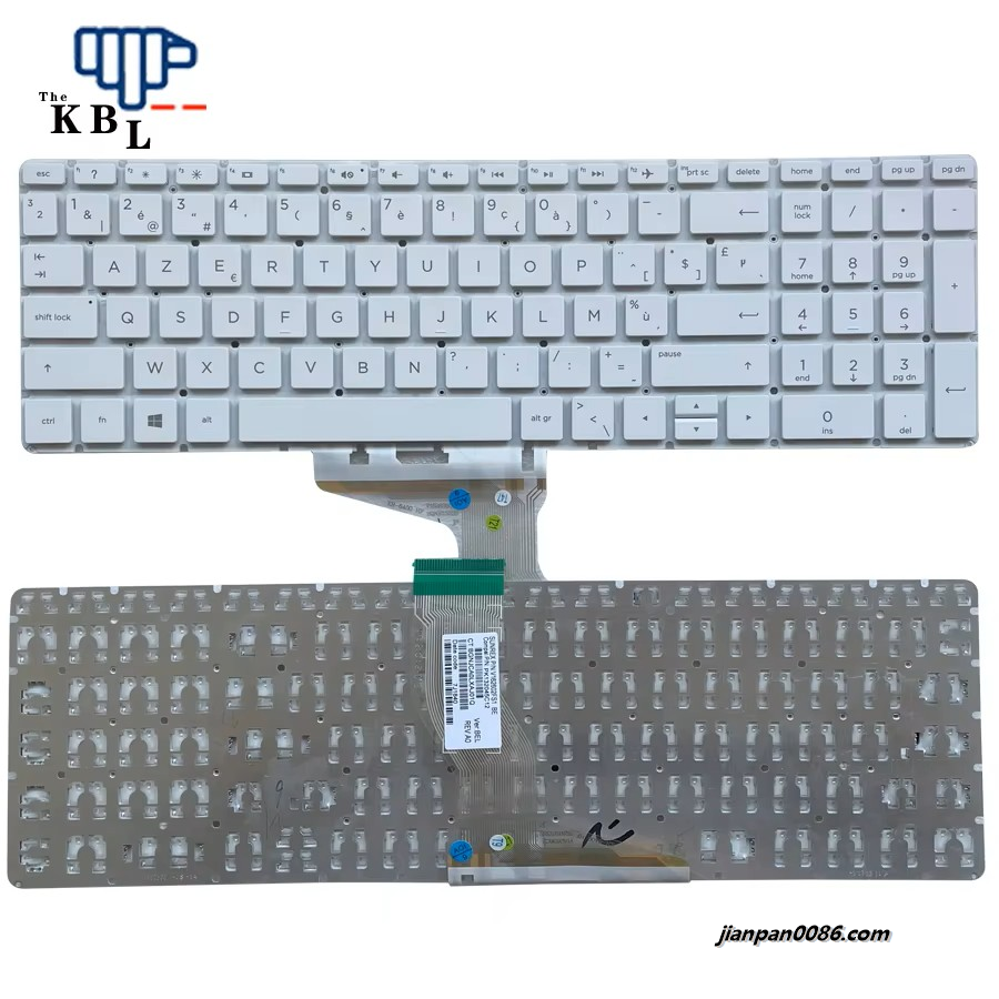 Picture of Original New Belgium Language For HP 15-BS White Laptop Keyboard PK132045C12 P/N:V162602FS1 22PE645