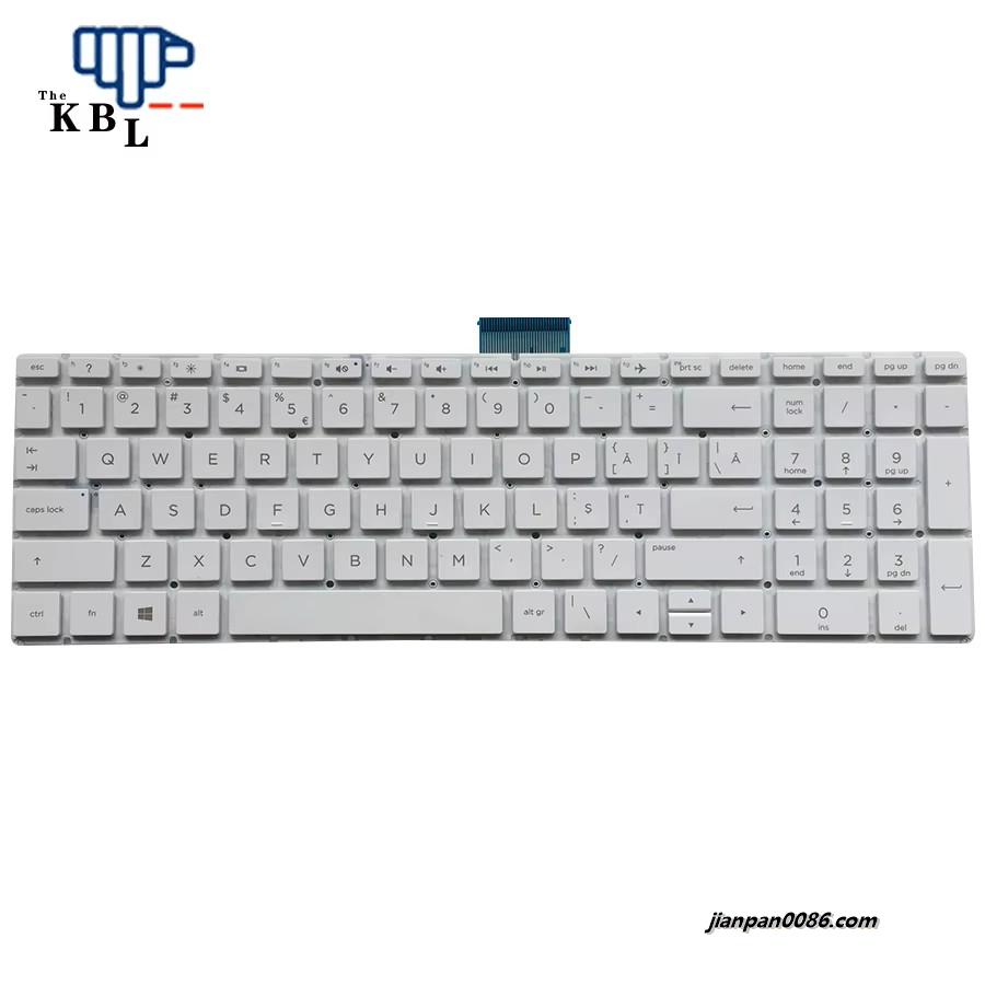 Picture of Original ROM Language For HP Pavilion 15-BS 15-BW 15-CC White Laptop Keyboard PK132044C25 PN2B-AB343C212  1PE645