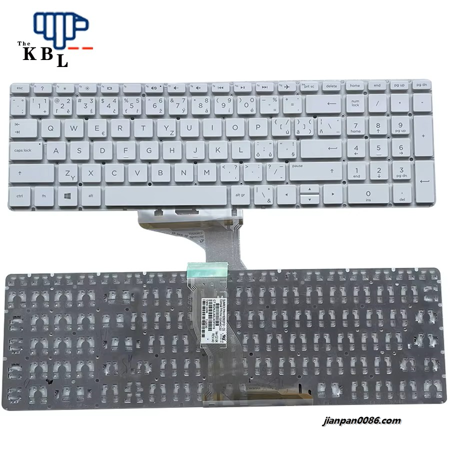 Picture of Original New Czech Language For HP Pavilion 15-BS 15-BW 15-CC White Laptop Keyboard PK132045C22 PNV162602FS1 23PE645