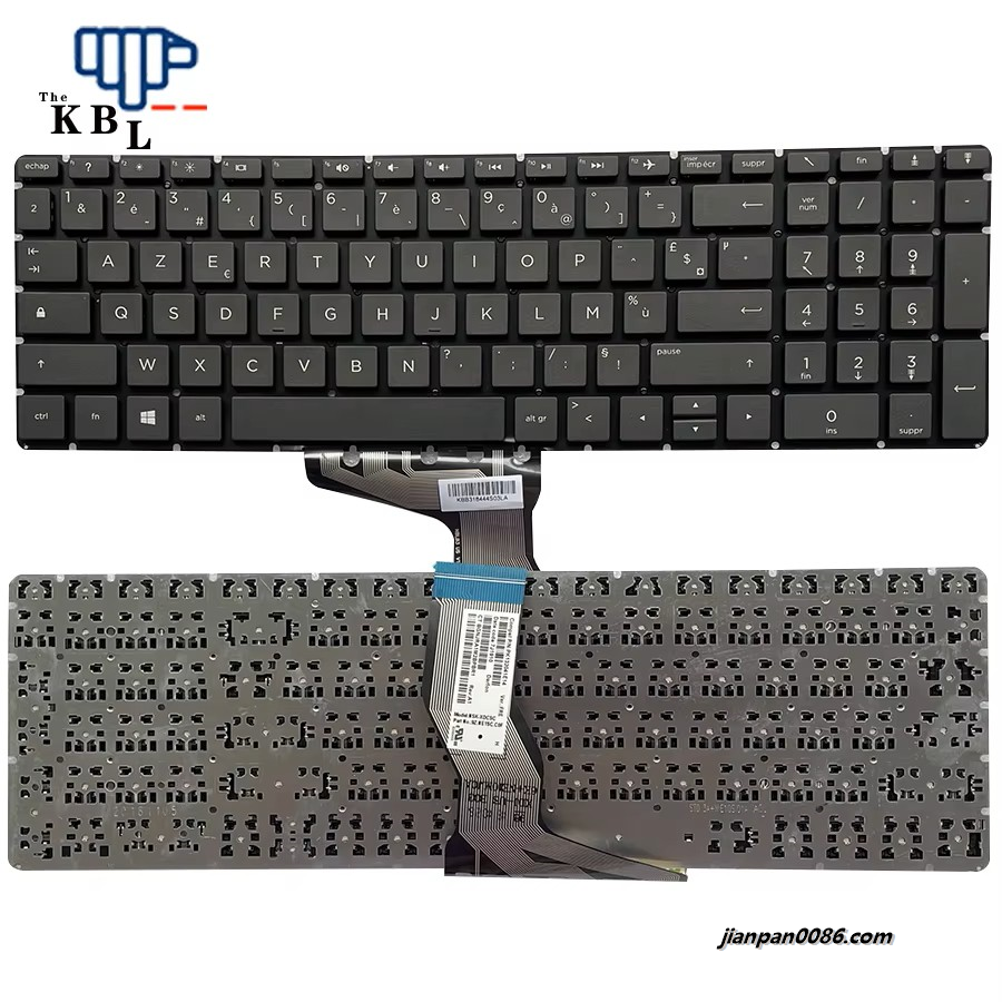 Picture of Original New France Language For HP Pavilion 15-BS 15-BW 15-CC Black  Laptop Keyboard PK132044A14 PN2B-AB307C210 8PE644