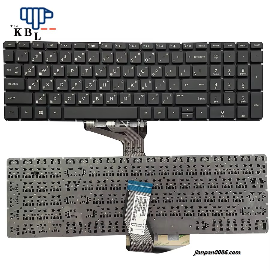 Picture of Original New TW Language For HP Pavilion 15-BS 15-BW 15-CC Black Laptop Keyboard PK132041E04 31PE644