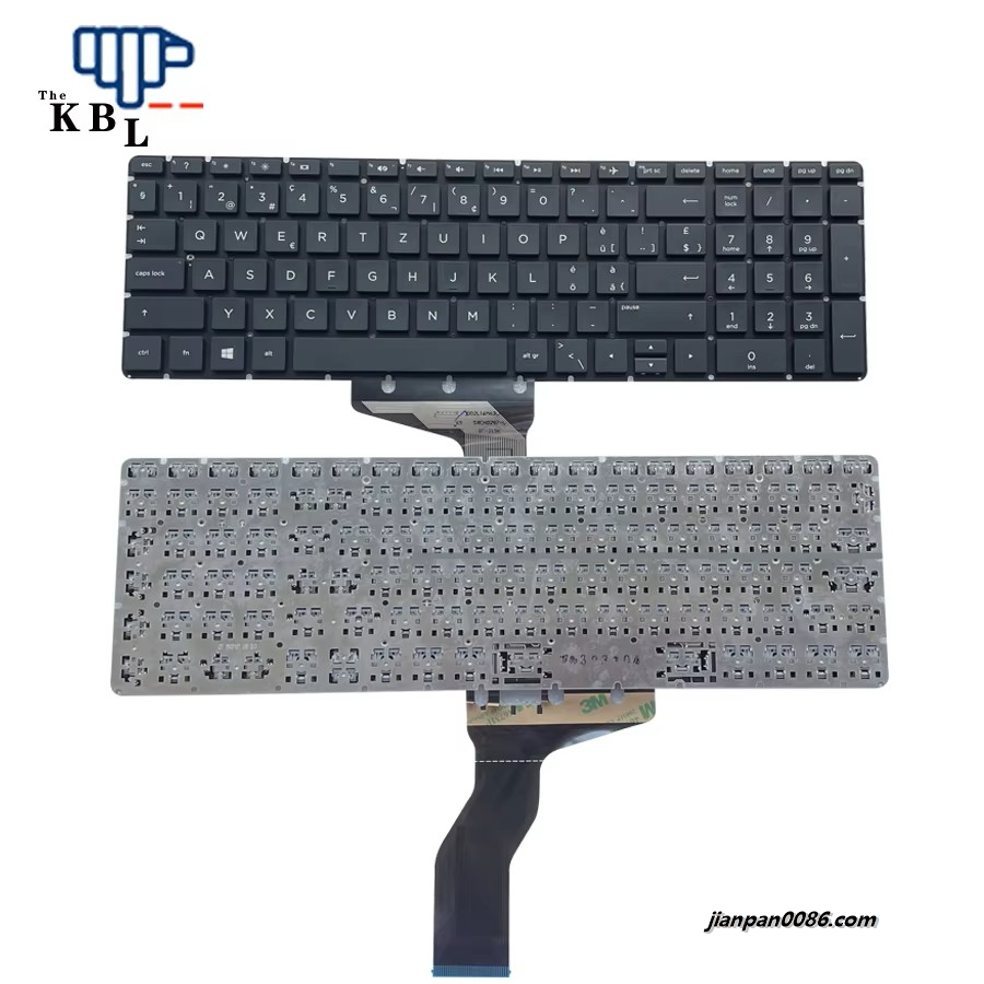 Picture of Original New Swiss Language For HP Pavilion 15-BS 15-BW 15-CC Black  Laptop Keyboard PK132042A11 SG-87520-XXA 76PE641